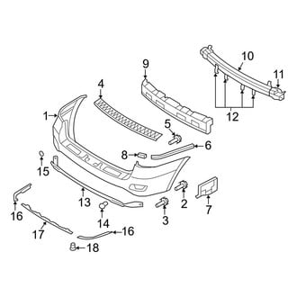 Hyundai OE - Rear Bumper - Bumper & Components