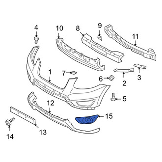 Hyundai OE - Front Right Fog Light Trim