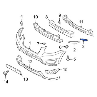 Hyundai OE - Front Right Bumper Cover Bracket