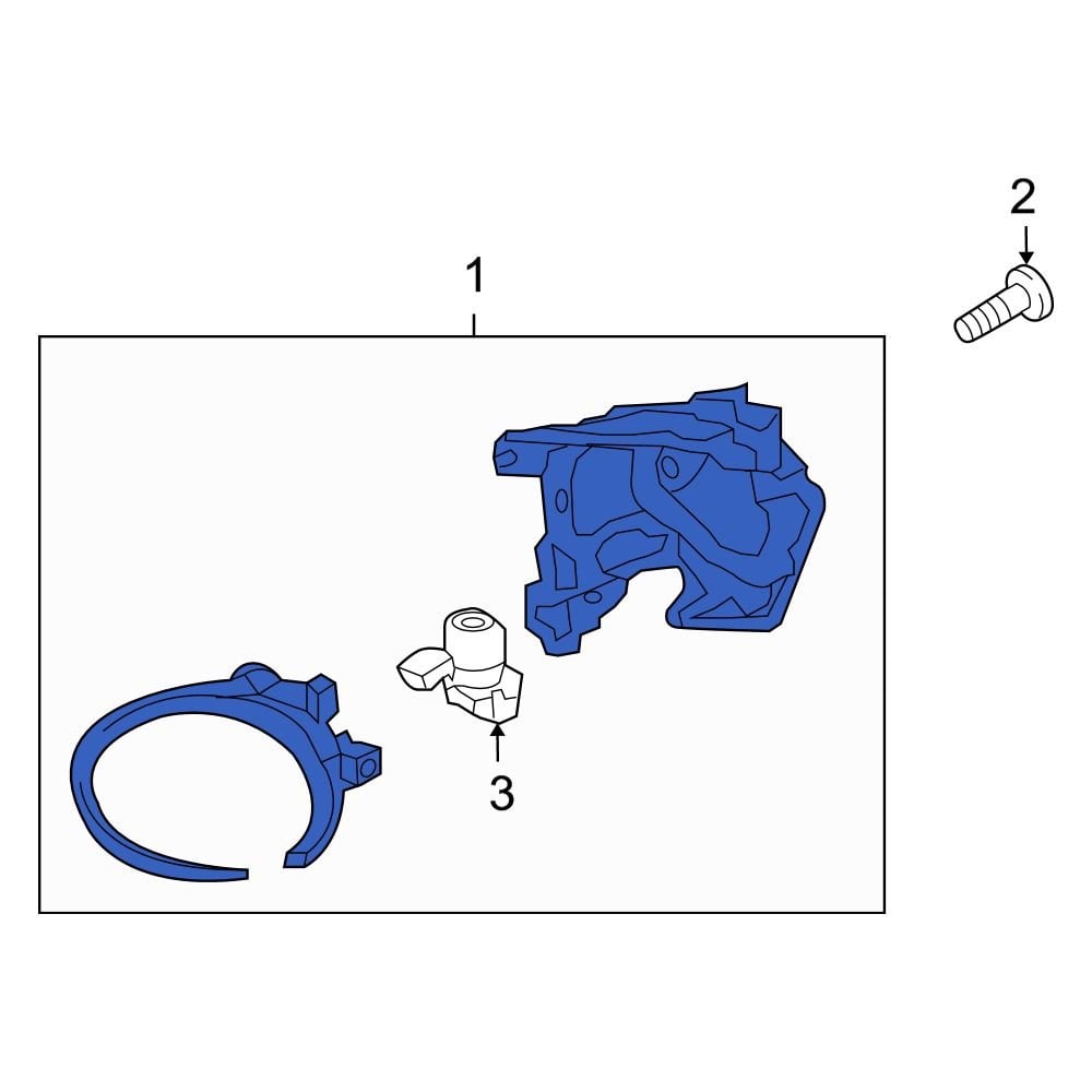 Hyundai OE 922022B500 - Front Right Fog Light