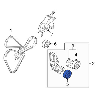 Hyundai OE - Lower Accessory Drive Belt Idler Pulley