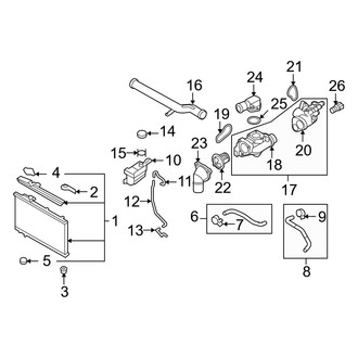 Hyundai OE - Cooling - Radiator & Components (3.5L)