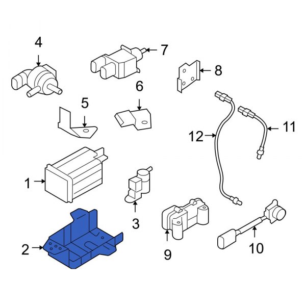 Hyundai OE 314251U000 Vapor Canister Bracket