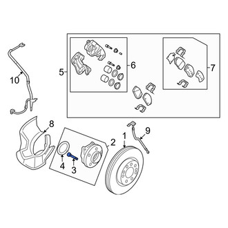 Hyundai OE - Front Wheel Lug Stud