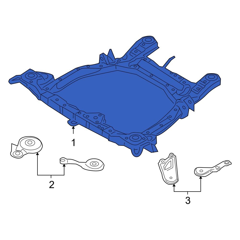 Hyundai OE 624000W500 Front Engine Cradle
