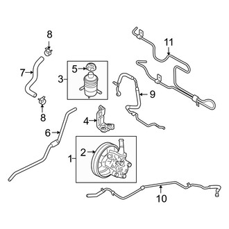 Hyundai OE - Steering Gear & Linkage - Pump & Hoses (2.4L)