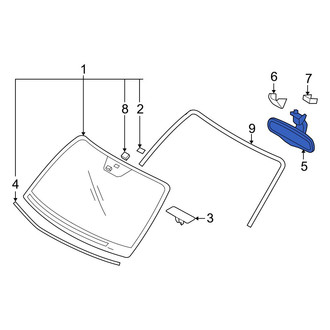 Hyundai OE - Front Interior Rear View Mirror