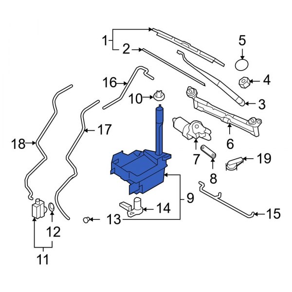 Washer Fluid Reservoir