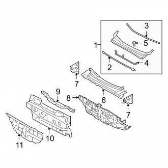 2010 Hyundai Santa Fe OEM Body Hoods — CARiD.com