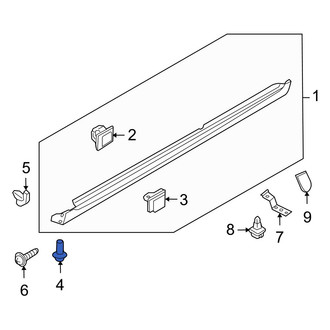 Hyundai OE - Deck Lid Emblem Clip