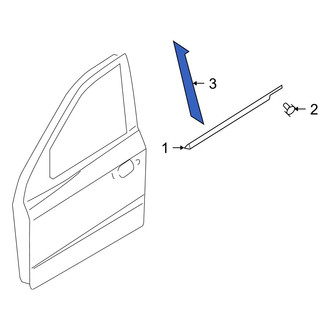 Hyundai OE - Front Left Black Out Tape