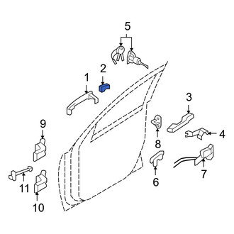 Hyundai OE - Front Left Outer Exterior Door Handle Cover