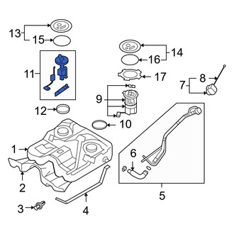 Hyundai OE - Fuel Sender and Hanger Assembly