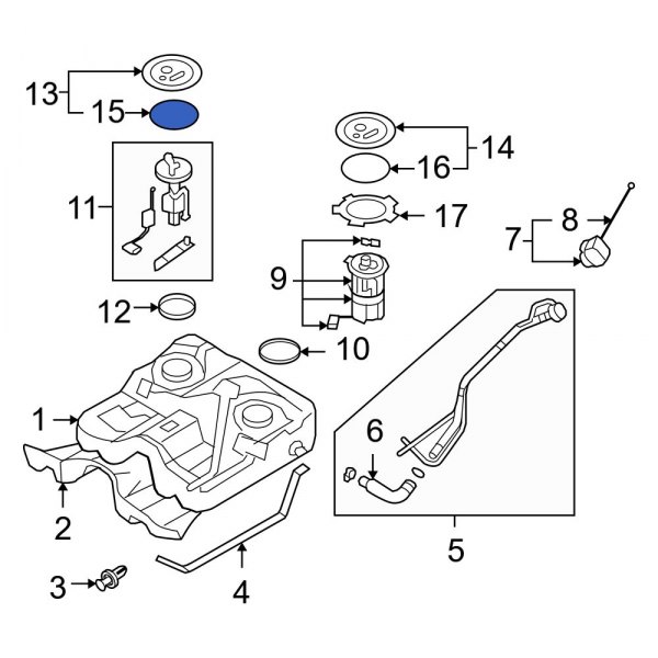 Fuel Tank Access Cover Gasket