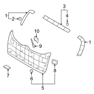 Hyundai OE - Lift Gate - Interior Trim