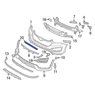 Hyundai OE - Front License Plate Bracket