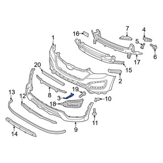 Hyundai OE - Front Left Bumper Cover Bracket