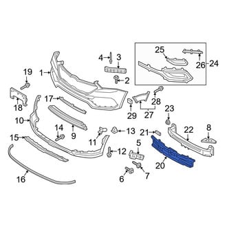 Hyundai OE - Front Bumper Impact Absorber