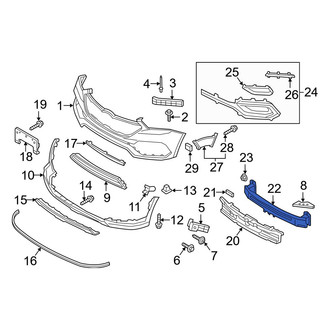 Hyundai OE - Front Bumper Impact Bar