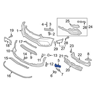 Hyundai OE - Right Center Bumper Cover Bracket