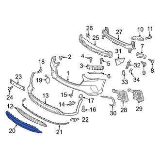 Hyundai OE - Front Bumper Cover Spacer Panel