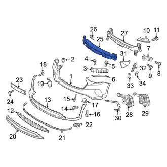 Hyundai OE - Front Bumper Impact Absorber