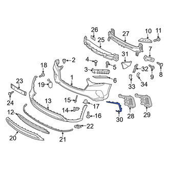 Hyundai OE - Front Left Bumper Trim