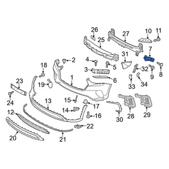 Hyundai OE - Left Bumper Cover Bracket