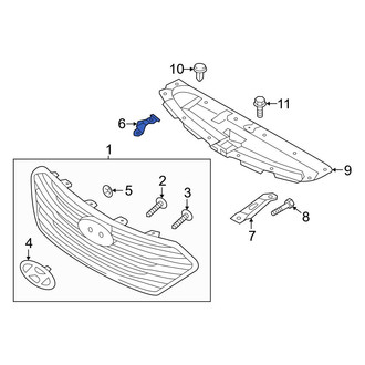 Hyundai OE - Left Outer Grille Bracket