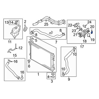 Hyundai OE - Engine Coolant Thermostat Housing Gasket