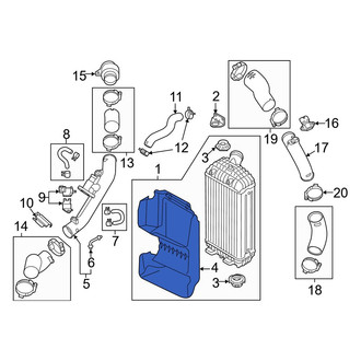Hyundai OE - Front Left Radiator Support Air Duct