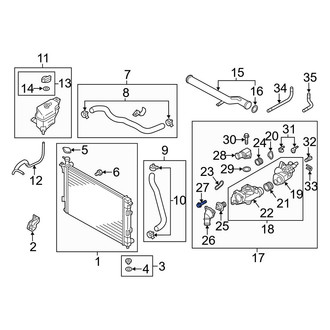 Hyundai OE - Engine Coolant Outlet Housing Bolt