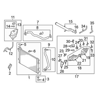 Hyundai OE - Lower Engine Coolant Thermostat Housing