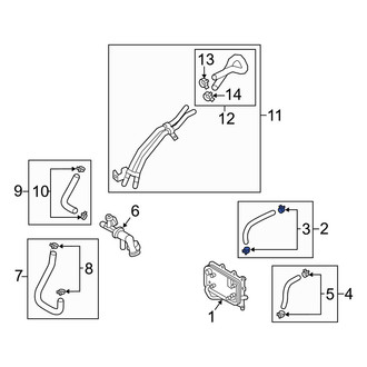 Hyundai OE - Transmission Oil Cooler Line Clamp