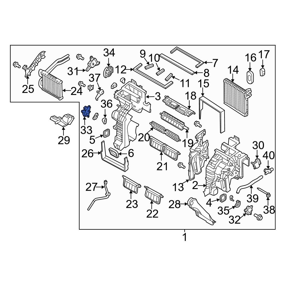 Hyundai OE 971594R150 - Left HVAC Blend Door Actuator