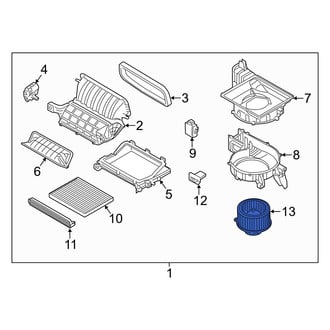 Hyundai OE - Front HVAC Blower Motor Assembly