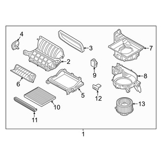 Hyundai OE - Air Conditioner & Heater - Blower Motor & Fan