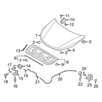 Hyundai OE - Hood Lift Support