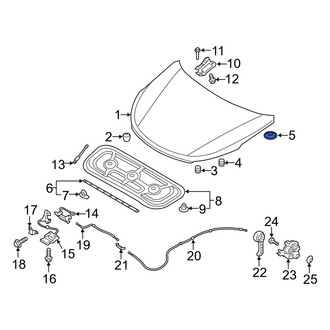Hyundai OE - Front Hood Plug