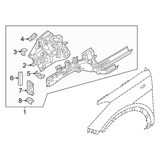 Hyundai OE - Fender - Inner Components (Base / 2.0T / 2.0T Ultimate)