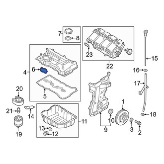 Hyundai OE - Engine Valve Cover Washer Seal