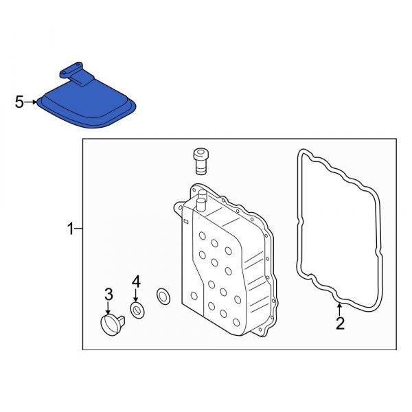 Hyundai OE 463213F800 Transmission Oil Filter
