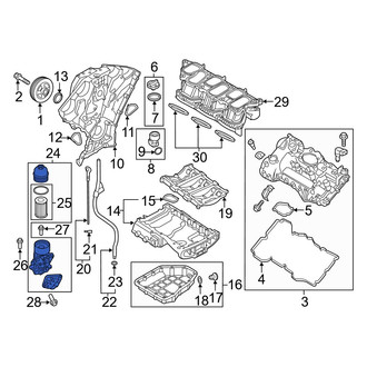 Hyundai OE - Engine Oil Filter Housing