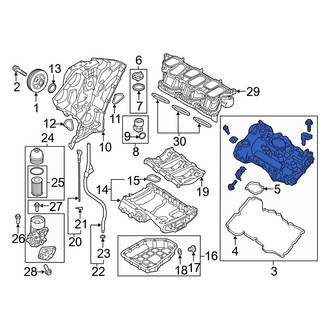 Hyundai OE - Left Engine Valve Cover