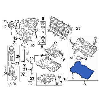 Hyundai OE - Right Engine Valve Cover Gasket