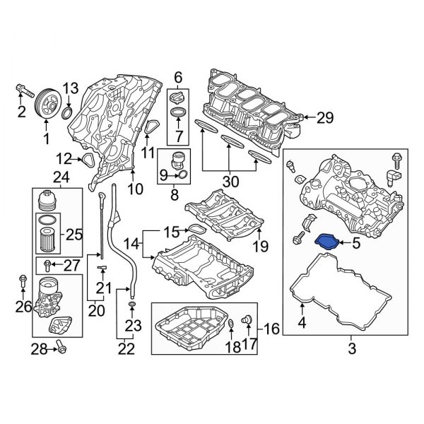 Engine Valve Cover Washer Seal