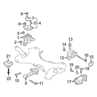 Hyundai OE - Right Automatic Transmission Mount Bolt