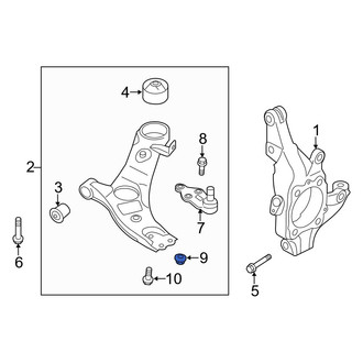 Hyundai OE - Rear Suspension Stabilizer Bar Link Nut