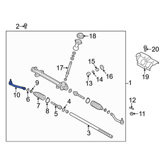 Hyundai OE - Inner Steering Tie Rod End
