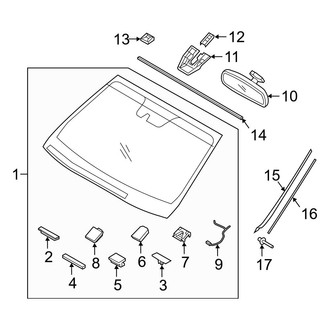 Hyundai OE - Windshield Glass